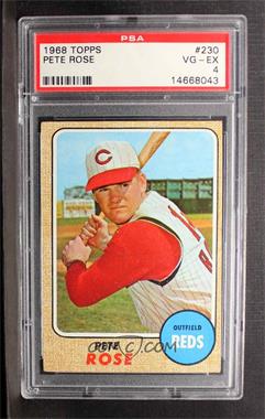 1968 Topps - [Base] #230 - Pete Rose [PSA 4 VG‑EX]