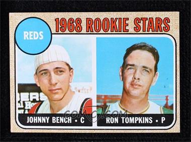 1968 Topps - [Base] #247.2 - 1968 Rookie Stars - Johnny Bench, Ron Tompkins ("Impressed the Reds")