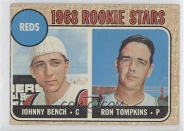 1968 Topps - [Base] #247.2 - 1968 Rookie Stars - Johnny Bench, Ron Tompkins ("Impressed the Reds")