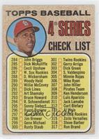 Checklist - 4th Series (Orlando Cepeda) (Copyright on Left)