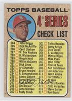 Checklist - 4th Series (Orlando Cepeda) (Copyright on Right) [Noted]