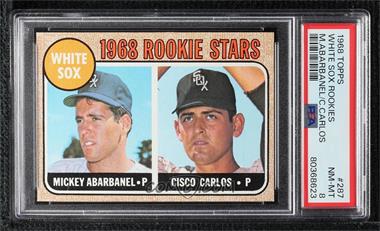 1968 Topps - [Base] #287 - 1968 Rookie Stars - Mickey Abarbanel, Cisco Carlos [PSA 8 NM‑MT]