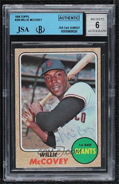 1968 Topps - [Base] #290 - Willie McCovey [JSA Certified Encased by BGS]