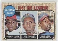 League Leaders - Orlando Cepeda, Roberto Clemente, Hank Aaron (Bob Clemente on …