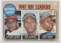 League Leaders - Orlando Cepeda, Roberto Clemente, Hank Aaron (Bob Clemente on …