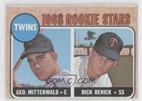 1968 Rookie Stars - George Mitterwald, Rick Renick