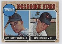 1968 Rookie Stars - George Mitterwald, Rick Renick