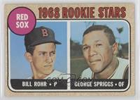 1968 Rookie Stars - Bill Rohr, George Spriggs [Good to VG‑EX]