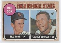 1968 Rookie Stars - Bill Rohr, George Spriggs [Good to VG‑EX]