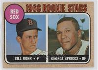 1968 Rookie Stars - Bill Rohr, George Spriggs [Poor to Fair]