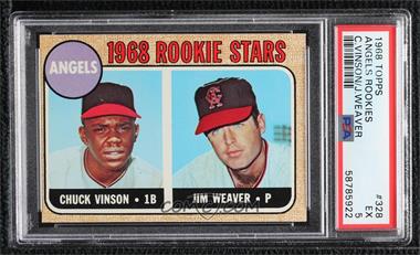 1968 Topps - [Base] #328 - 1968 Rookie Stars - Chuck Vinson, Jim Weaver [PSA 5 EX]