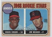 1968 Rookie Stars - Chuck Vinson, Jim Weaver [Good to VG‑EX]