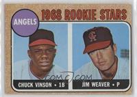 1968 Rookie Stars - Chuck Vinson, Jim Weaver