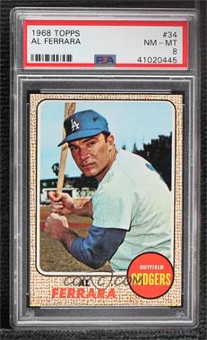 1968 Topps - [Base] #34 - Al Ferrara [PSA 8 NM‑MT]