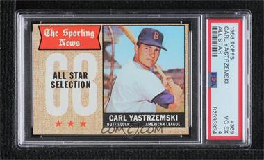 1968 Topps - [Base] #369 - Sporting News All-Stars - Carl Yastrzemski [PSA 4 VG‑EX]