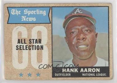 1968 Topps - [Base] #370 - Sporting News All-Stars - Hank Aaron