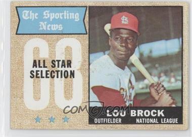 1968 Topps - [Base] #372 - Sporting News All-Stars - Lou Brock