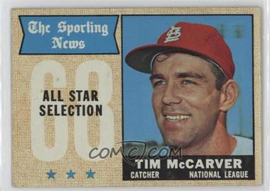 1968 Topps - [Base] #376 - Sporting News All-Stars - Tim McCarver