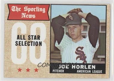 1968 Topps - [Base] #377 - Sporting News All-Stars - Joe Horlen [Altered]