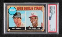 1968 Rookie Stars - Bill Henry, Hal McRae [PSA 5 EX]