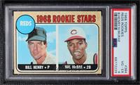 1968 Rookie Stars - Bill Henry, Hal McRae [PSA 4 VG‑EX]