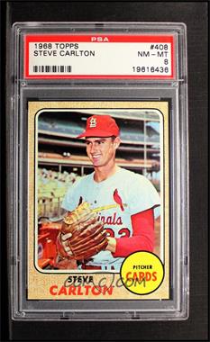 1968 Topps - [Base] #408 - Steve Carlton [PSA 8 NM‑MT]