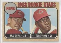 1968 Rookie Stars - Bill Davis, Jose Vidal [Poor to Fair]