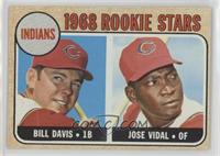 1968 Rookie Stars - Bill Davis, Jose Vidal [Good to VG‑EX]