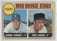 1968 Rookie Stars - Fred Lasher, George Korince [Poor to Fair]