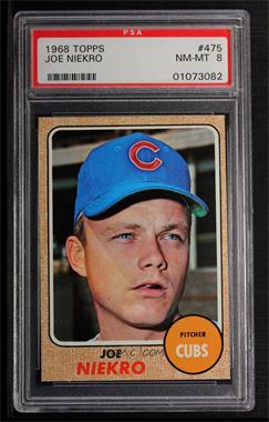 1968 Topps - [Base] #475 - High # - Joe Niekro [PSA 8 NM‑MT]