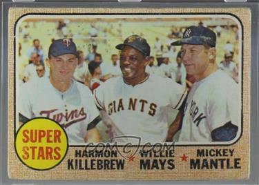 1968 Topps - [Base] #490 - High # - Willie Mays, Mickey Mantle, Harmon Killebrew) [Poor to Fair]