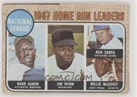 1967 NL Home Run Leaders (Hank Aaron, Jimmy Wynn, Ron Santo, Willie McCovey) [E…