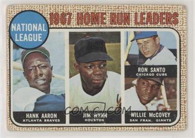 1968 Topps - [Base] #5 - League Leaders - Hank Aaron, Jim Wynn, Ron Santo, Willie McCovey [Good to VG‑EX]