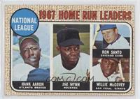 League Leaders - Hank Aaron, Jim Wynn, Ron Santo, Willie McCovey