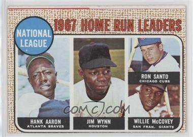 1968 Topps - [Base] #5 - League Leaders - Hank Aaron, Jim Wynn, Ron Santo, Willie McCovey