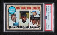 League Leaders - Hank Aaron, Jim Wynn, Ron Santo, Willie McCovey [PSA 6&nb…