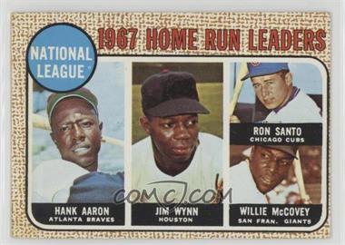 1968 Topps - [Base] #5 - League Leaders - Hank Aaron, Jim Wynn, Ron Santo, Willie McCovey