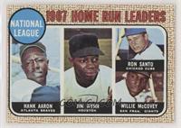 League Leaders - Hank Aaron, Jim Wynn, Ron Santo, Willie McCovey