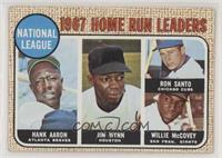 League Leaders - Hank Aaron, Jim Wynn, Ron Santo, Willie McCovey [Poor to&…