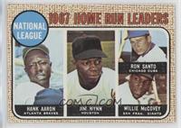 League Leaders - Hank Aaron, Jim Wynn, Ron Santo, Willie McCovey