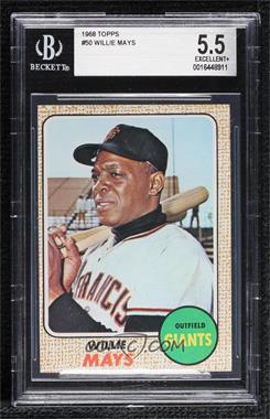 1968 Topps - [Base] #50 - Willie Mays [BGS 5.5 EXCELLENT+]