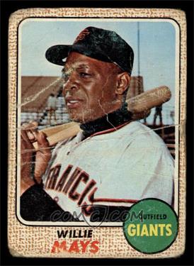 1968 Topps - [Base] #50 - Willie Mays [FAIR]