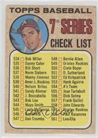 High # - 7th Series Checklist (Clete Boyer) (539 is Amer. L. Rookies) [Good&nbs…