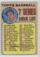 High # - 7th Series Checklist (Clete Boyer) (539 is Maj. L. Rookies) [COMC …