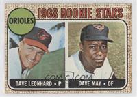 1968 Rookie Stars - Dave Leonhard, Dave May