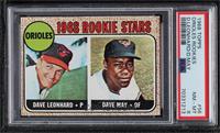 1968 Rookie Stars - Dave Leonhard, Dave May [PSA 8 NM‑MT]