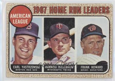 1968 Topps - [Base] #6 - League Leaders - Carl Yastrzemski, Harmon Killebrew, Frank Howard [Good to VG‑EX]