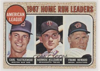 1968 Topps - [Base] #6 - League Leaders - Carl Yastrzemski, Harmon Killebrew, Frank Howard [Good to VG‑EX]