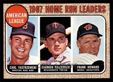 1968 Topps - [Base] #6 - League Leaders - Carl Yastrzemski, Harmon Killebrew, Frank Howard [EX]