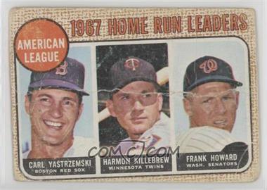 1968 Topps - [Base] #6 - League Leaders - Carl Yastrzemski, Harmon Killebrew, Frank Howard [Poor to Fair]